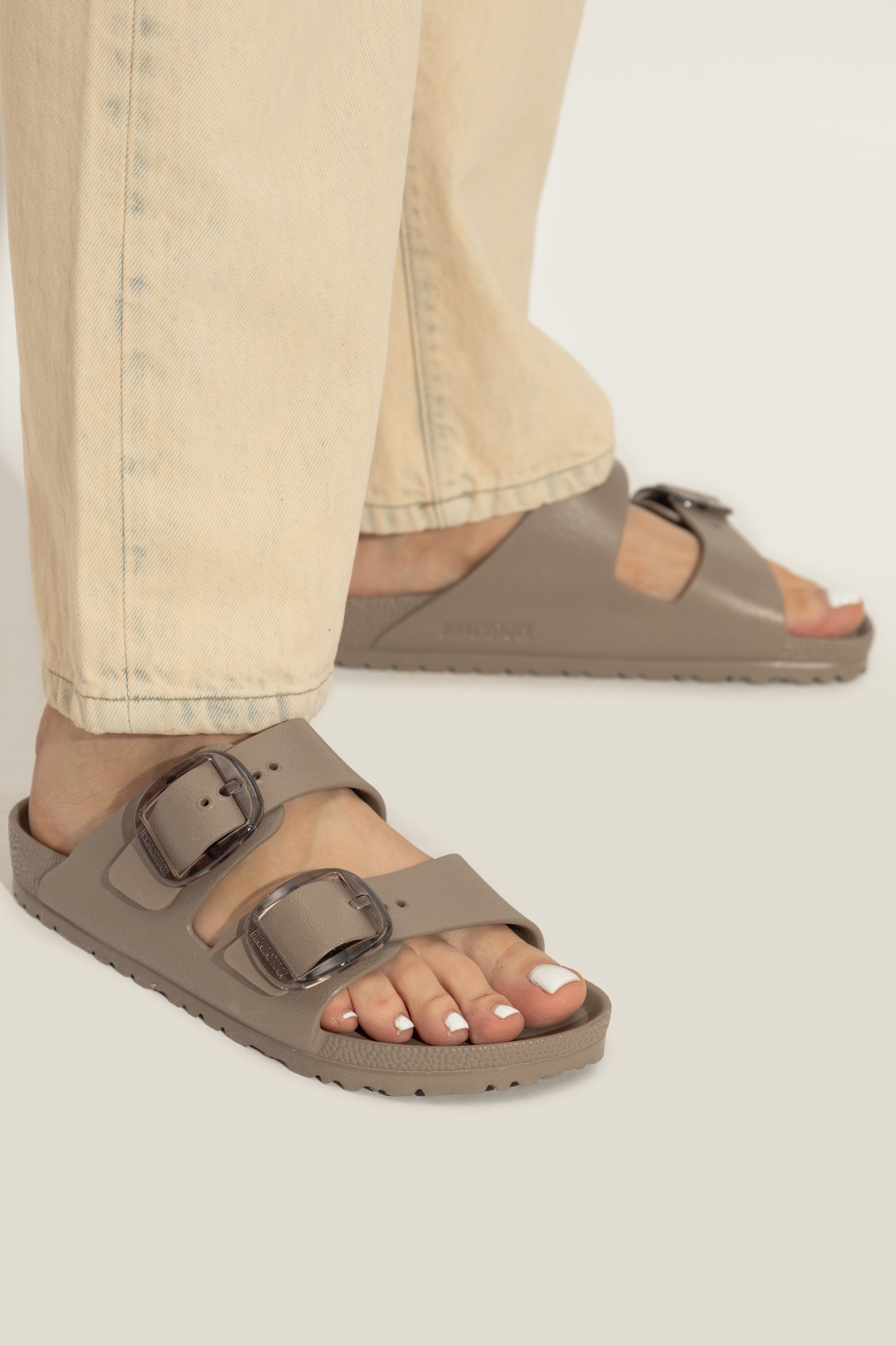 Beige 'Arizona Big Buckle EVA' slides Birkenstock - Vitkac